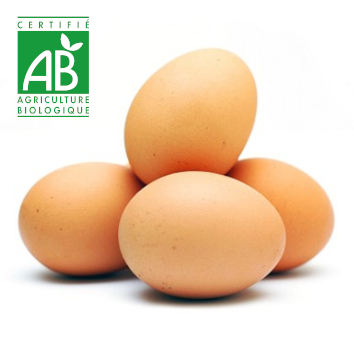 [oeufbio001] Oeufs Bio x 6 unités (DLC:23/05)
