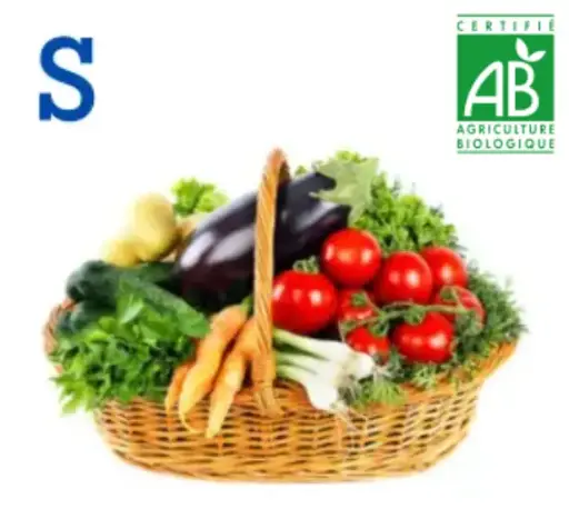[PanierPRO-0006] Panier Fruits et légumes 100% Bio S